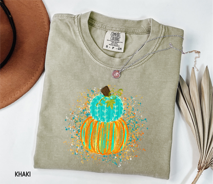 Colorful Pumpkin Adult Comfort Colors T-Shirt