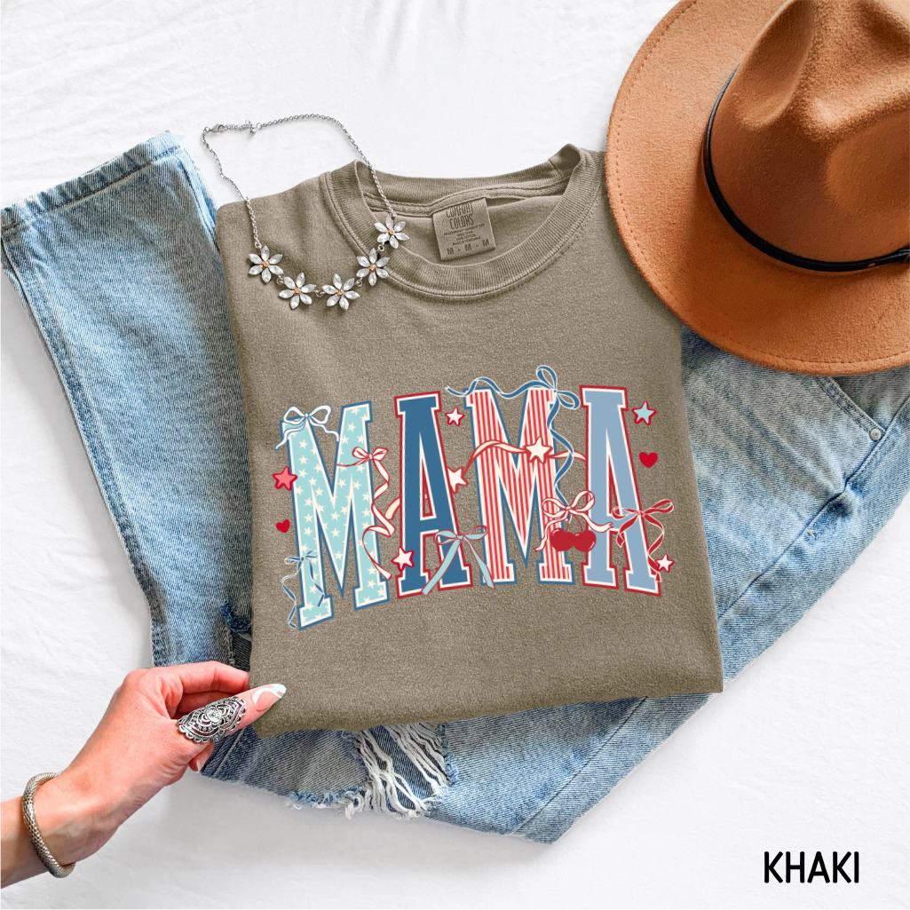 Patriotic Mama Adult Comfort Colors T-Shirt