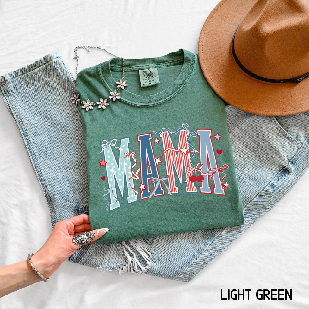 Patriotic Mama Adult Comfort Colors T-Shirt