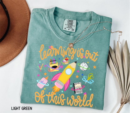 Learning is Out of This World Adult Comfort Colors T-Shirt