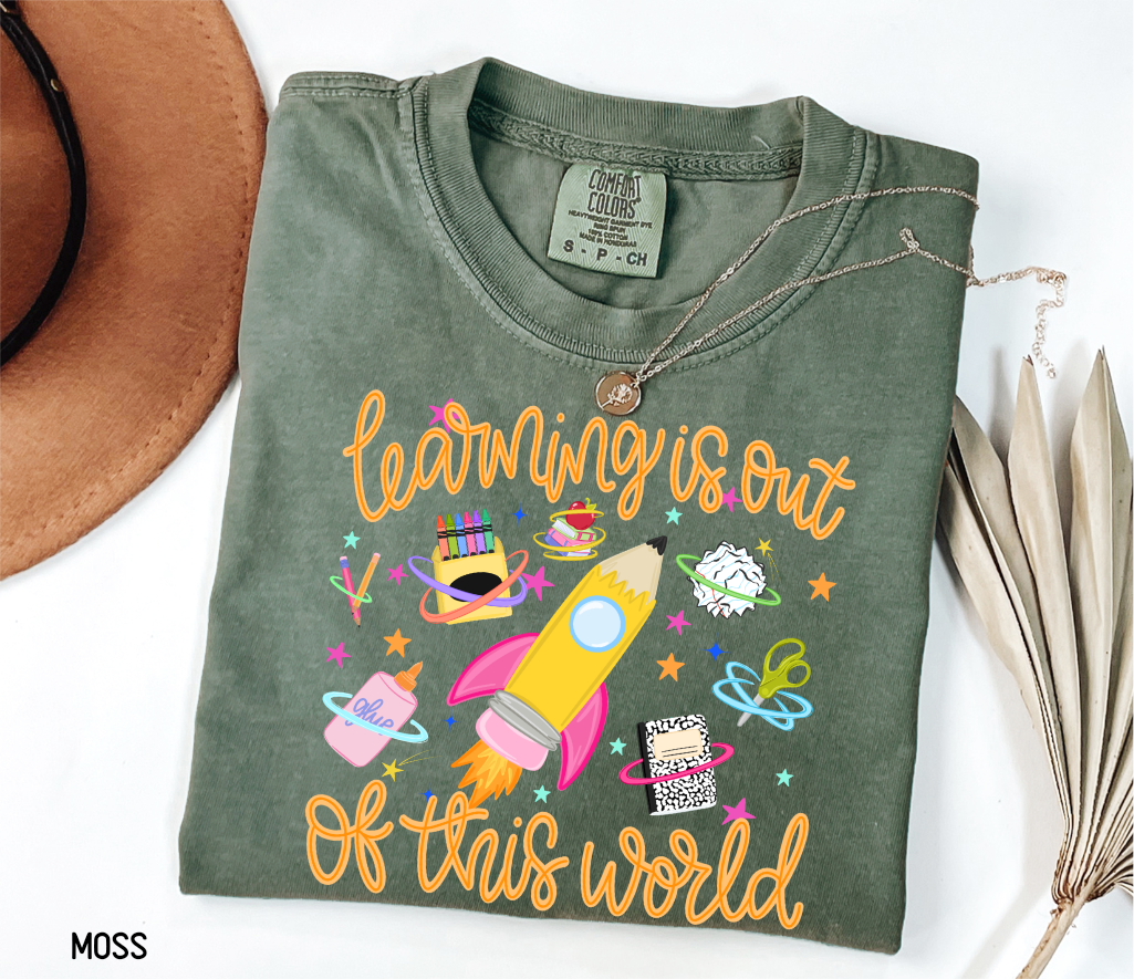 Learning is Out of This World Adult Comfort Colors T-Shirt