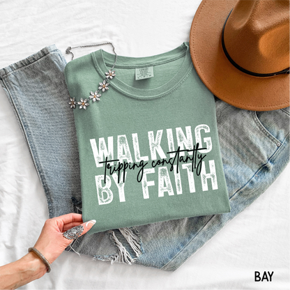 Walking By Faith Adult Comfort Colors T-Shirt