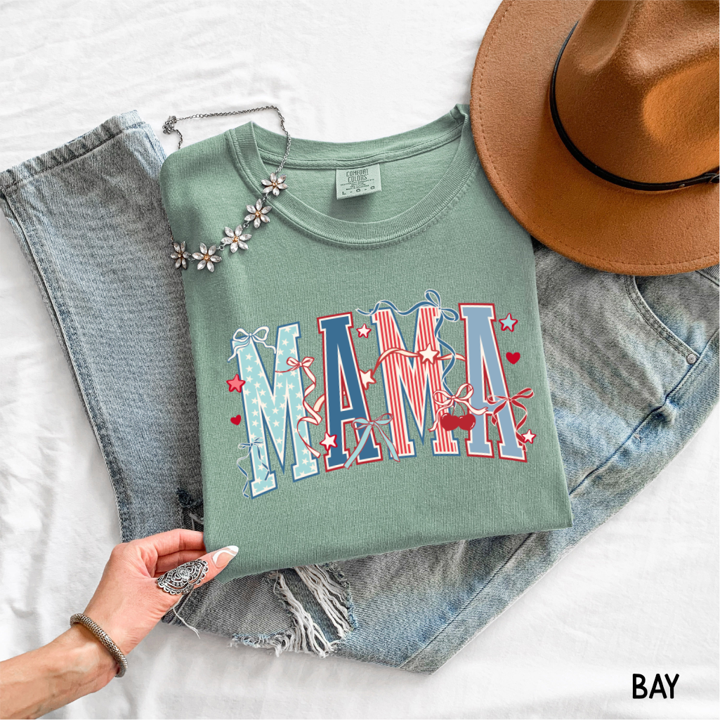Patriotic Mama Adult Comfort Colors T-Shirt