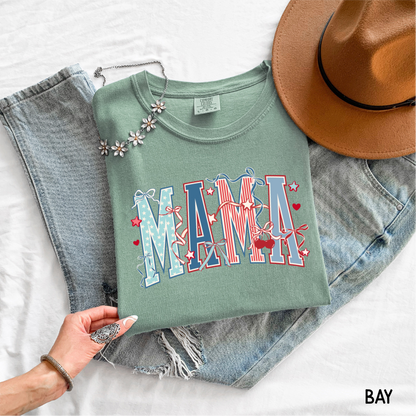 Patriotic Mama Adult Comfort Colors T-Shirt