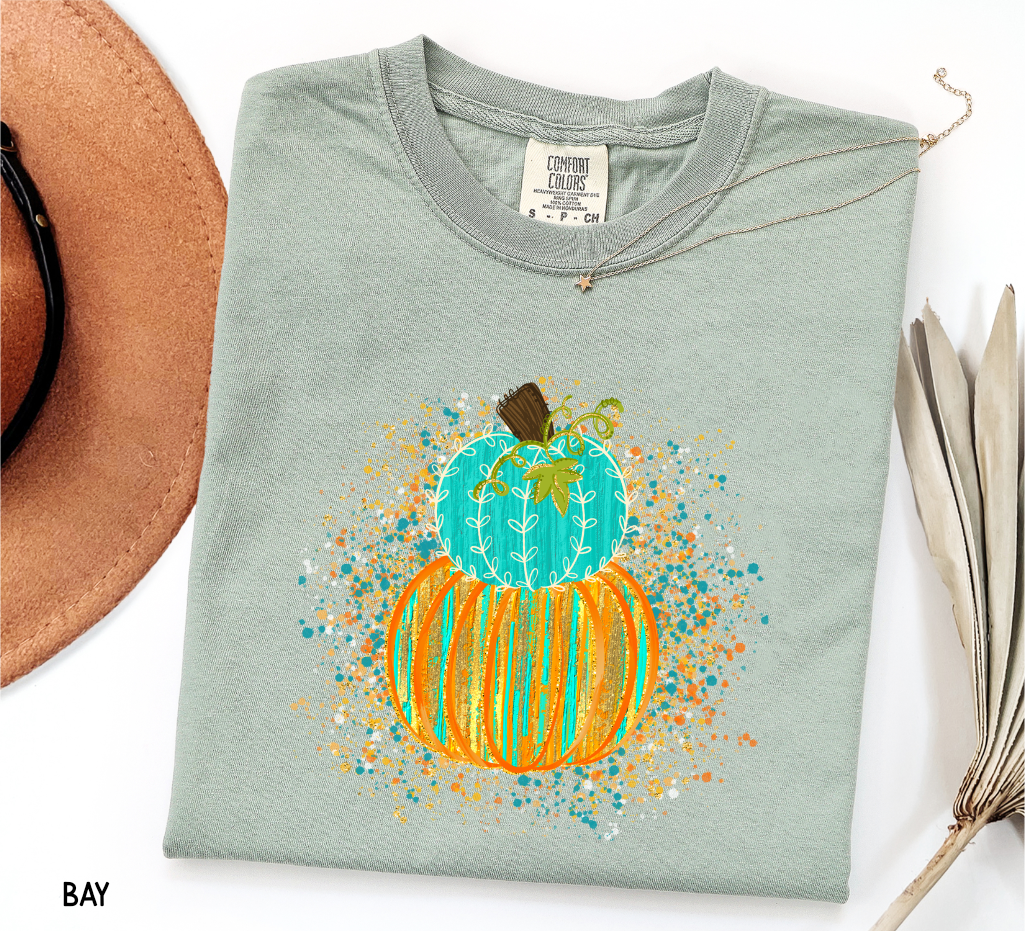 Colorful Pumpkin Adult Comfort Colors T-Shirt