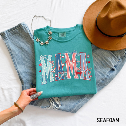 Patriotic Mama Adult Comfort Colors T-Shirt
