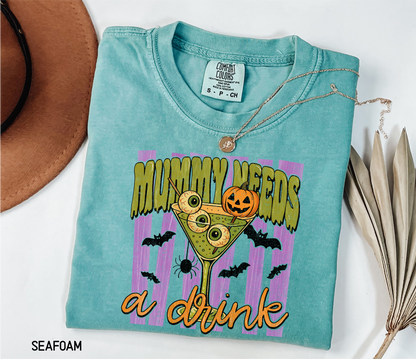 Mummy Needs a Drink Adult Comfort Colors T-Shirt