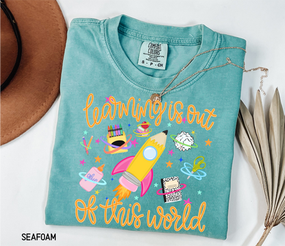 Learning is Out of This World Adult Comfort Colors T-Shirt