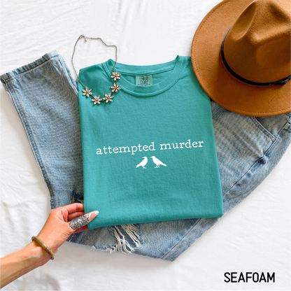 Funny Attempted Murder Comfort Colors Adult T-shirt