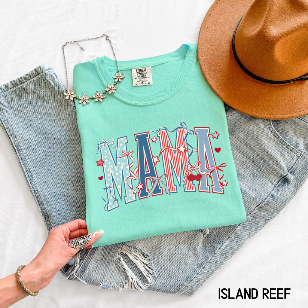 Patriotic Mama Adult Comfort Colors T-Shirt