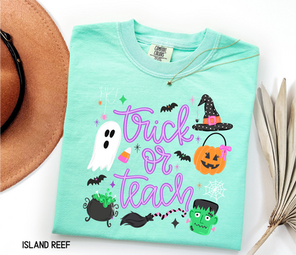 Trick or Teach Adult Comfort Colors T-Shirt