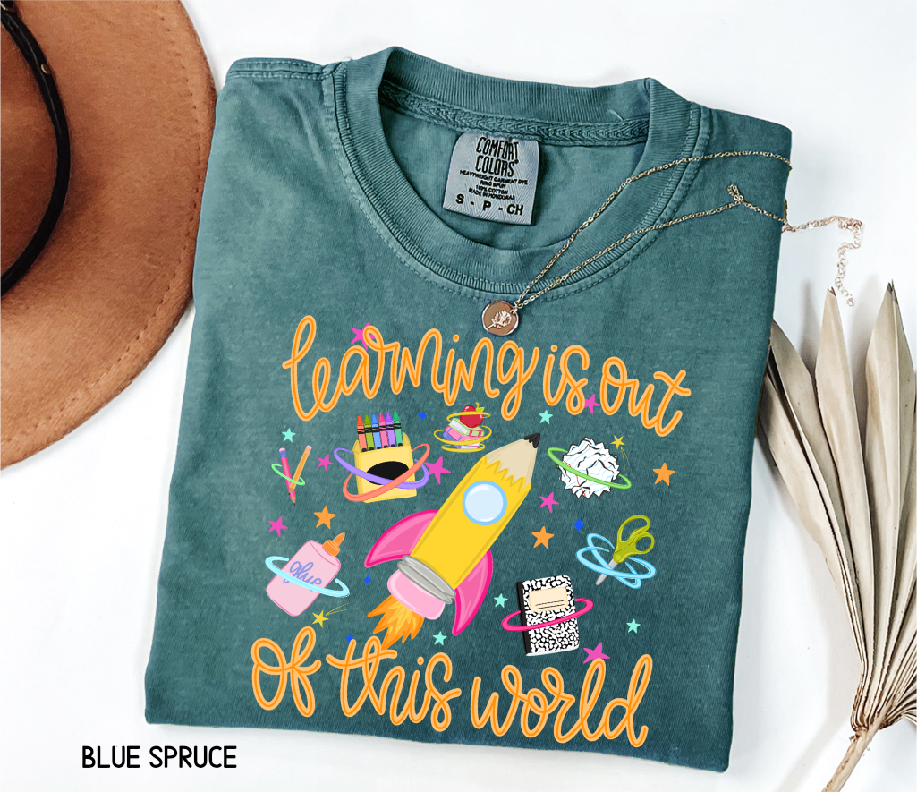Learning is Out of This World Adult Comfort Colors T-Shirt