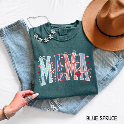 Patriotic Mama Adult Comfort Colors T-Shirt