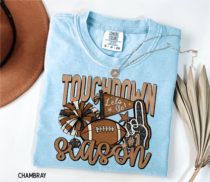 Touchdown Season Adult Comfort Colors T-Shirt