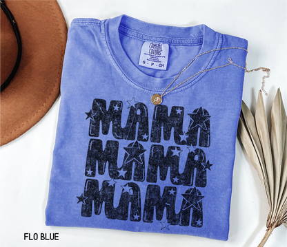 Mama with Stars Adult Comfort Colors T-Shirt