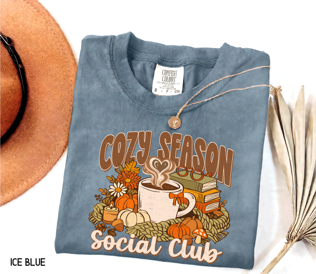 Cozy Season Social Club Adult Comfort Colors T-Shirt