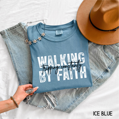 Walking By Faith Adult Comfort Colors T-Shirt