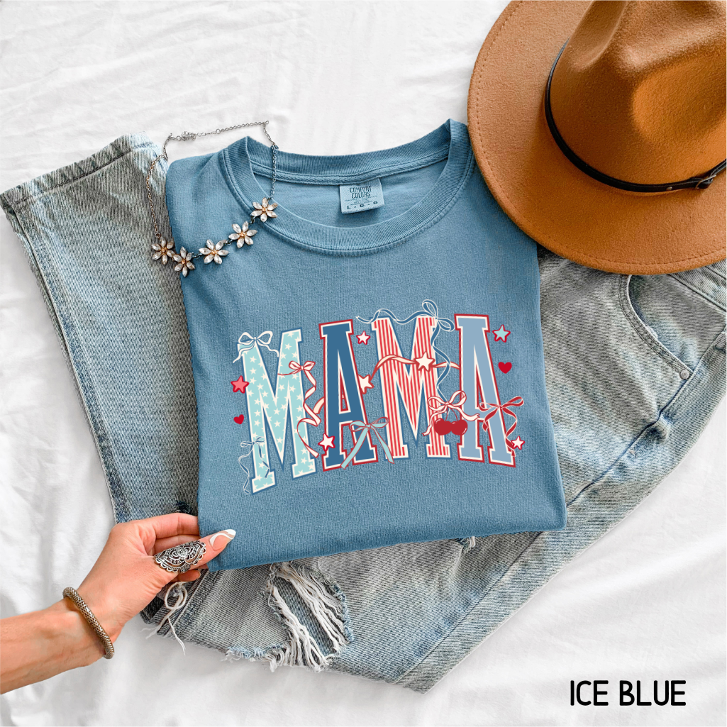 Patriotic Mama Adult Comfort Colors T-Shirt