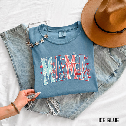 Patriotic Mama Adult Comfort Colors T-Shirt