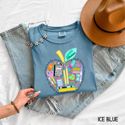 Teacher Supplies Adult Comfort Colors T-Shirt