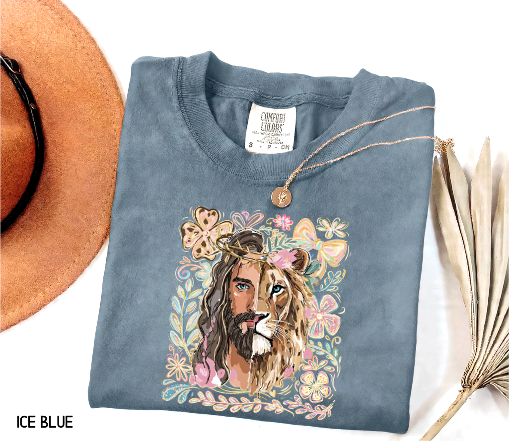 Jesus Lion of Judah Adult Comfort Colors T-Shirt