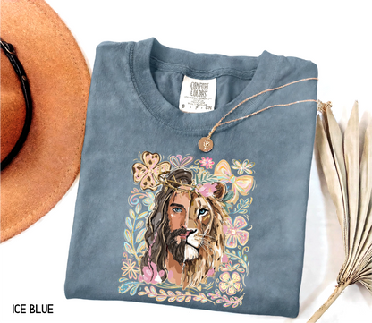 Jesus Lion of Judah Adult Comfort Colors T-Shirt