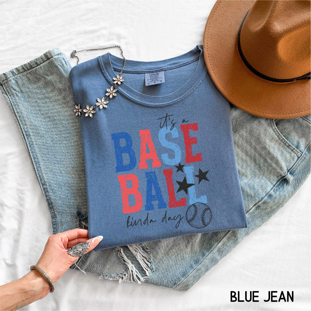 It's a Baseball Kinda Day Comfort Colors Adult T-Shirt