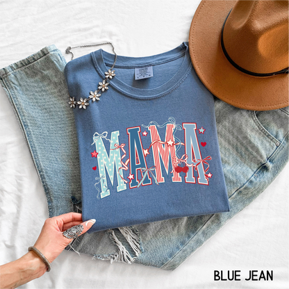 Patriotic Mama Adult Comfort Colors T-Shirt