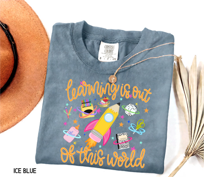 Learning is Out of This World Adult Comfort Colors T-Shirt