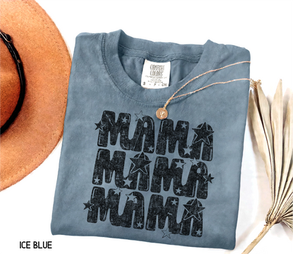Mama with Stars Adult Comfort Colors T-Shirt