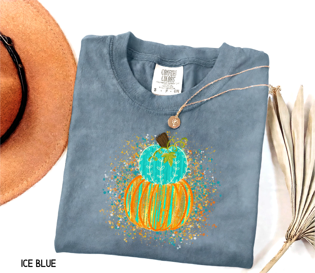 Colorful Pumpkin Adult Comfort Colors T-Shirt