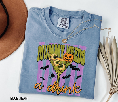 Mummy Needs a Drink Adult Comfort Colors T-Shirt