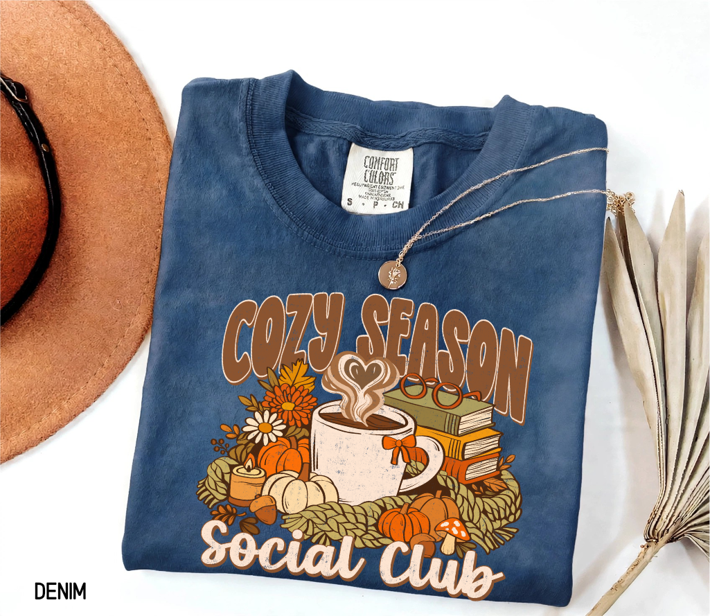 Cozy Season Social Club Adult Comfort Colors T-Shirt