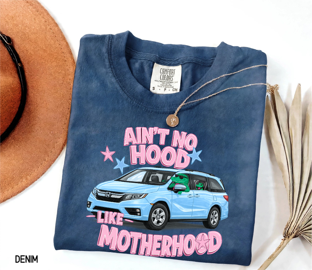 Ain't No Hood Like Motherhood Adult Comfort Colors T-shirt