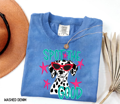 Spot The Good Dalmatian Adult Comfort Colors T-Shirt