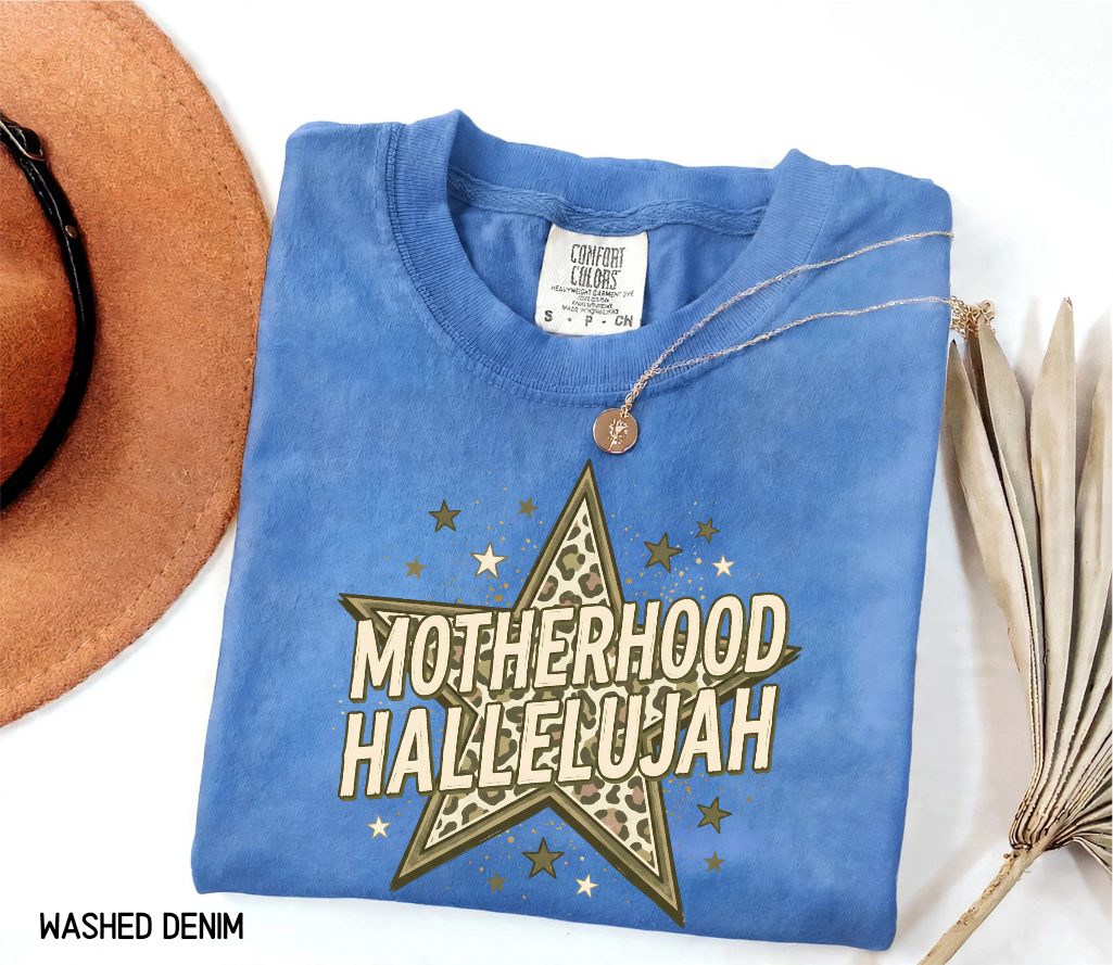 Motherhood Hallelujah Adult Comfort Colors T-Shirt