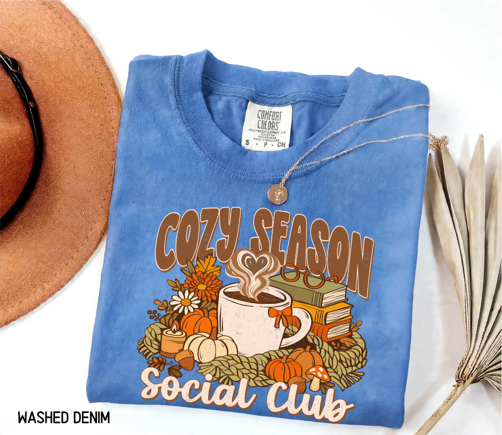Cozy Season Social Club Adult Comfort Colors T-Shirt