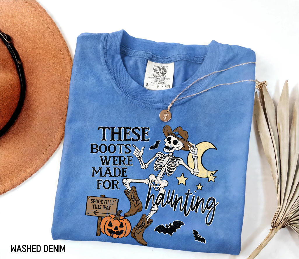 These Boots Were Made for Haunting Adult Comfort Colors T-Shirt