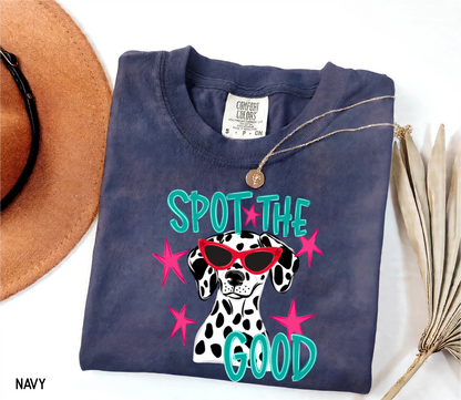 Spot The Good Dalmatian Adult Comfort Colors T-Shirt