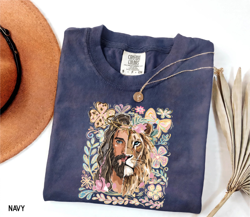 Jesus Lion of Judah Adult Comfort Colors T-Shirt
