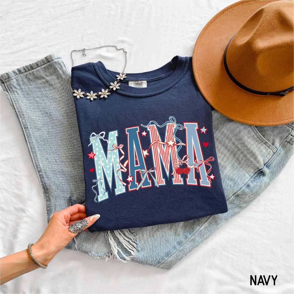 Patriotic Mama Adult Comfort Colors T-Shirt