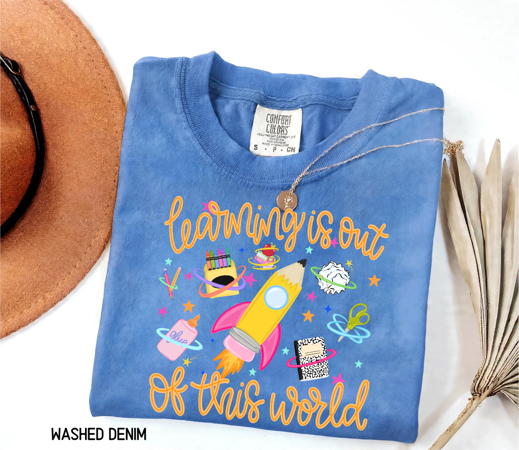 Learning is Out of This World Adult Comfort Colors T-Shirt