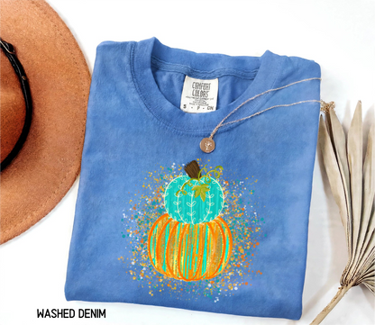 Colorful Pumpkin Adult Comfort Colors T-Shirt