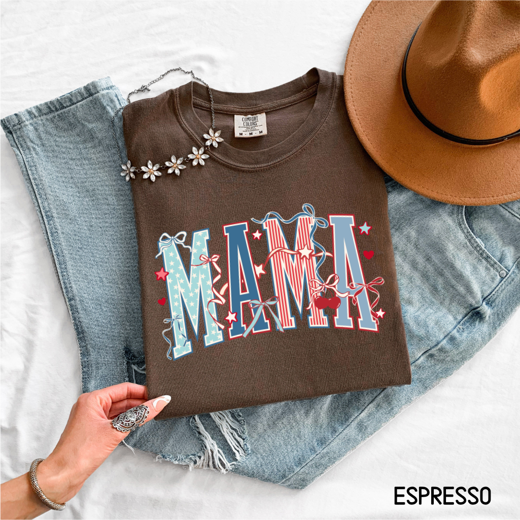 Patriotic Mama Adult Comfort Colors T-Shirt