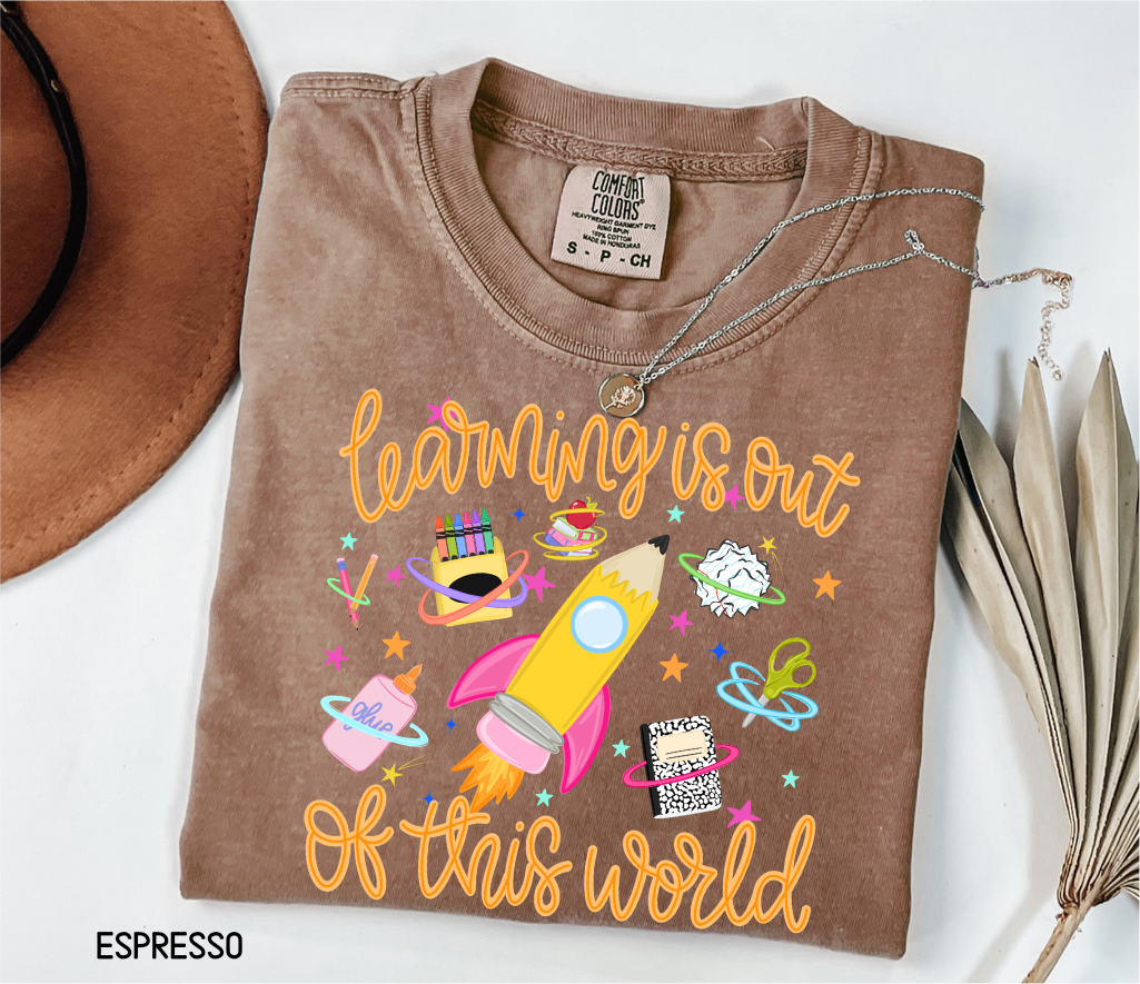Learning is Out of This World Adult Comfort Colors T-Shirt