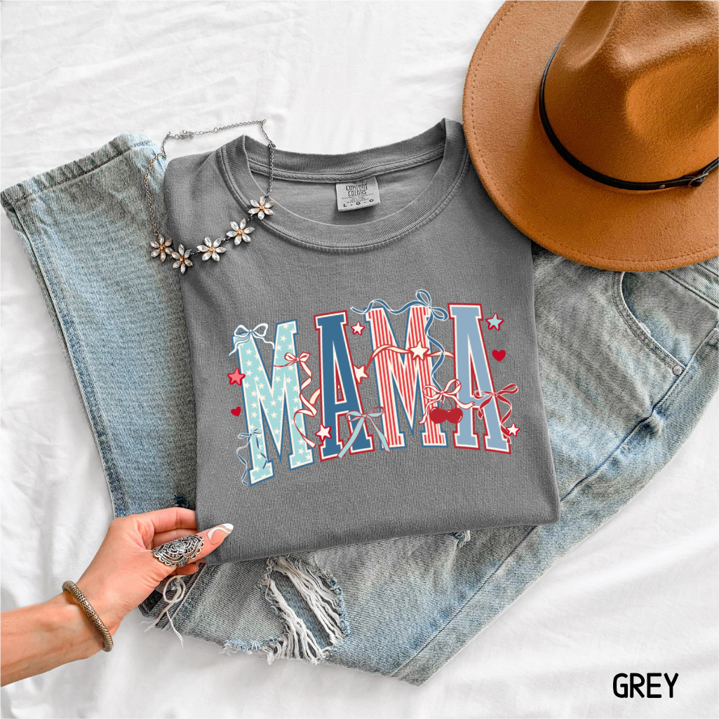 Patriotic Mama Adult Comfort Colors T-Shirt