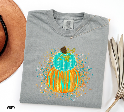 Colorful Pumpkin Adult Comfort Colors T-Shirt