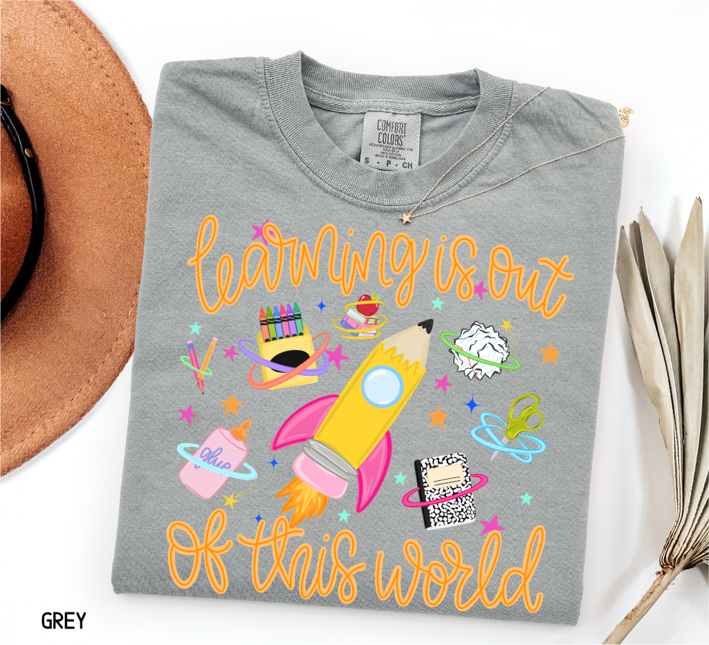 Learning is Out of This World Adult Comfort Colors T-Shirt
