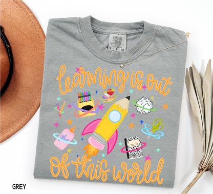 Learning is Out of This World Adult Comfort Colors T-Shirt