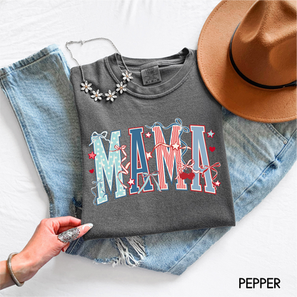 Patriotic Mama Adult Comfort Colors T-Shirt